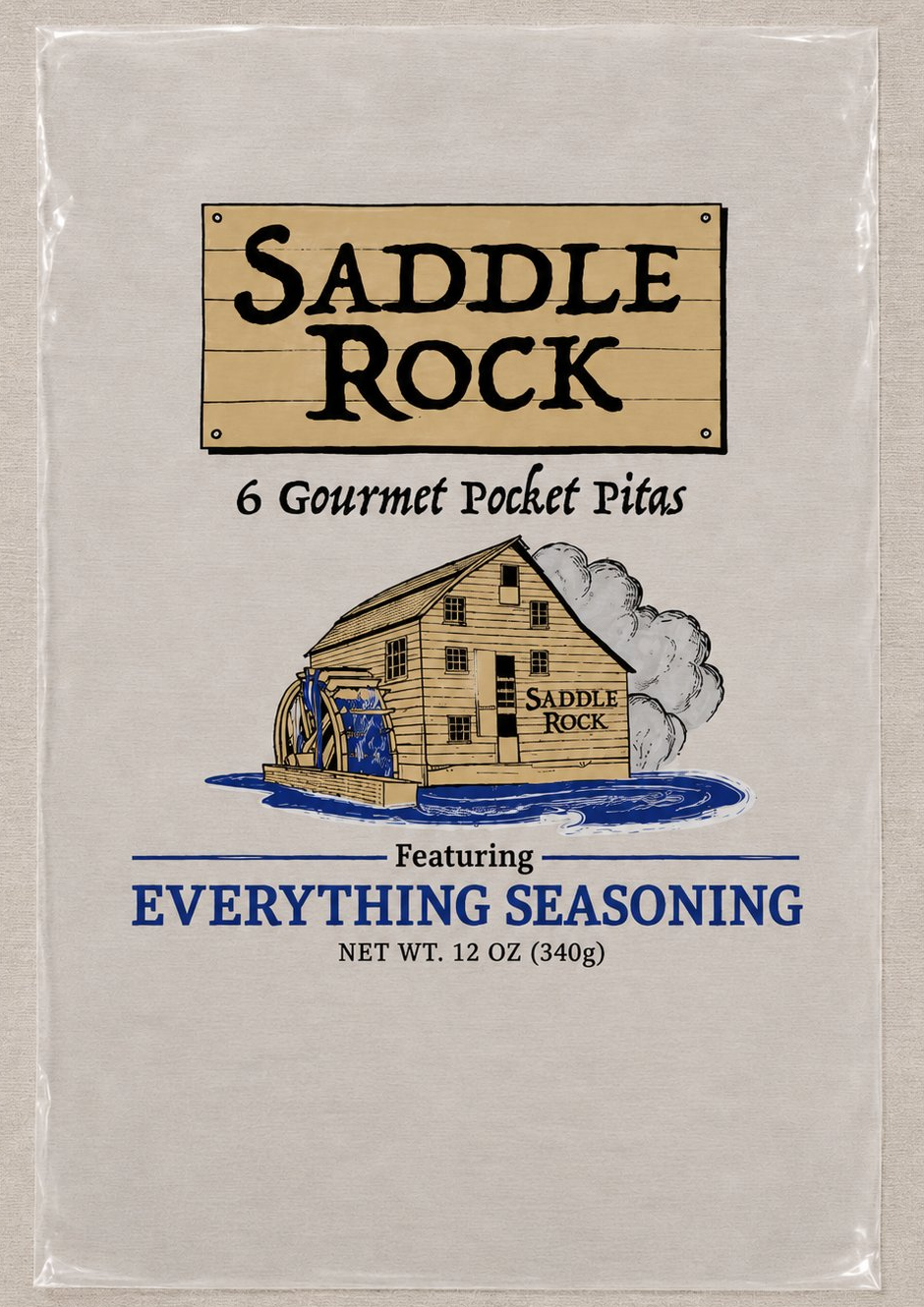 Saddle Rock Gourmet Everything Seasoning Pocket Pita bag